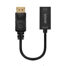 Adaptador Savio AK-62 DisplayPort a HDMI 0,2 m 4K