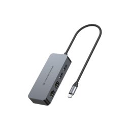 Adaptador USB-C a Red Gigabit Conceptronic ABBY24G con 2 Puertos USB y Ethernet