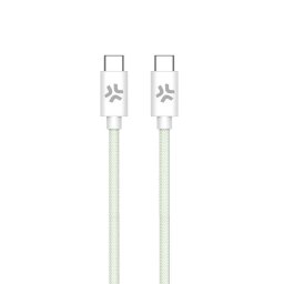 Cable USB-C a USB-C Celly Tejido Trenzado 1,5 m Verde/Blanco