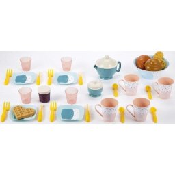 Juego de rol Ecoiffier Vert Azur Set de Desayuno 35 piezas eco-responsable