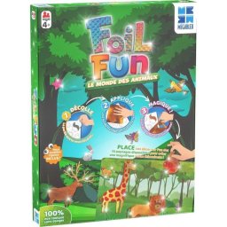 Kit de manualidades Megableu Foil Fun Mundo Animal pegatinas metalizadas