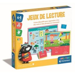Juego educativo Clementoni 52804 Lectura Progresiva 6 actividades 4 tableros 24 piezas