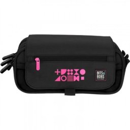 Portatodo Triple con Solapa GRAFOPLAS Fucsia Fluor 23x10x10 cm