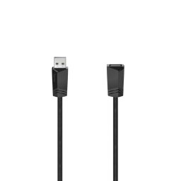 Cable USB 2.0 Hama 00200620 USB-A 3 metros Negro