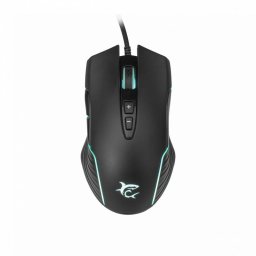 Ratón White Shark Azarah Ambidextro USB tipo A 6400 DPI Negro Iluminación RGB