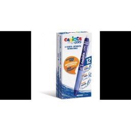 Bolígrafo Carioca Oops Retráctil Borrable Azul Caja 12 uds