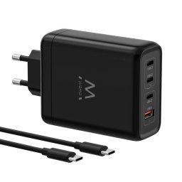 Cargador Ewent EW1337 140W GaN 4 puertos USB-C/A