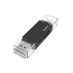 Lector de tarjetas Hama Essential USB-A/Micro-USB OTG SD y MicroSD
