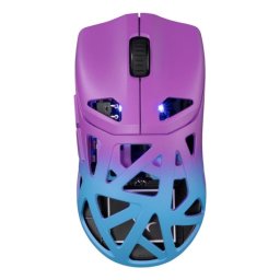 Ratón White Shark DAGONET Bluetooth Óptico 12000 DPI Azul Púrpura Iluminación