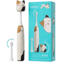 Ordo Cepillo de dientes eléctrico Sonic Kids Squishmallows Cam recargable tecnología sónica. Blanco