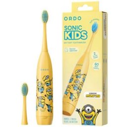 Ordo Cepillo de dientes eléctrico Minions Sonic Kids Amarillo Sónico y hasta 60 días de autonomía. Amarillo