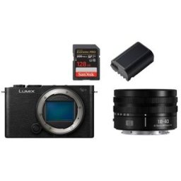 Panasonic Lumix DC-S9 + S 18-40mm f/4.5-6.3 + baterÃ­a DMW-BLK 22 + SanDisk 128 GB negro