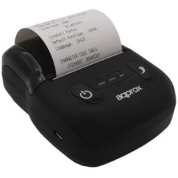 Impresora de Tickets Approx appPOS58PORTABLE+/ Térmica/ Ancho papel 58mm/ USB-Bluetooth/ Negra