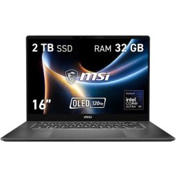 Portátil MSI Prestige 16 AI+ C3MG-082ES 16" Intel Core Ultra X9 388H 32GB 2TB SSD Gráficos Integrados Windows 11