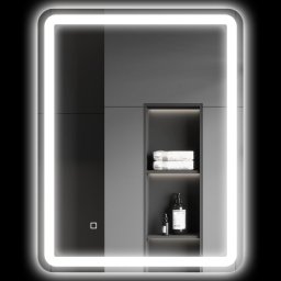 Homcom Espejo De Baño Con Luces Led 60x80 Cm 3 Temperaturas De Color Regulable