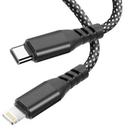 Cable USB-C a Lightning Moxie 2 metros 15 W Negro