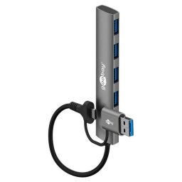 Hub Goobay 4 puertos USB 3.0 modelo 79149 sin alimentación externa