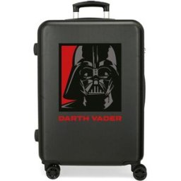 Personajes Maleta mediana infantil Star Wars Droids Vader rígida con capacidad de 70L. Negro
