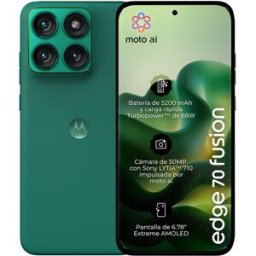 Motorola Edge 70 Fusion Power 8GB + 256GB móvil libre. (256 GB + 8 GB RAM) Sporting Green