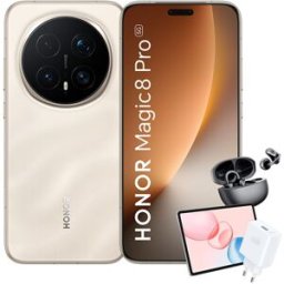 Honor Magic 8 Pro 12GB + 512 GB móvil libre Bundle. (512 GB + 12 GB RAM) Oro
