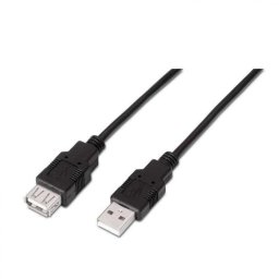 Cable USB OcioDual A101-0017 Extensión 3 m USB 2.0 Tipo A Macho a Hembra Negro