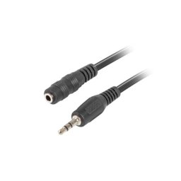 Cable de audio Lanberg 3,5mm Jack macho a macho 1,5 m negro