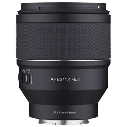 Objetivo Samyang AF 85mm F1.4 FE II Montura Sony FE Parasol Negro