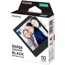 Película instantánea Fujifilm Instax Square Black Frame acabado brillante 10 hojas