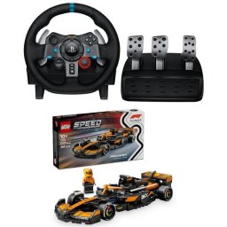Logitech G29 Driving Force para PS5/PS4/PS3/PC + LEGO Speed Champions Coche McLaren F1 Team MCL38