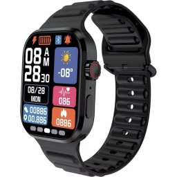 Ledwood LD80PLUS Bluetooth 2" Negro Correa única IP54 Pulsómetro Tensiómetro