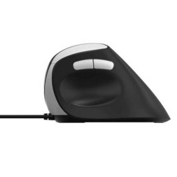 Ratón Rapoo EV200 USB tipo A 1600 DPI Negro Plata mano derecha cable
