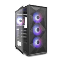 Caja de PC Zolyd Radion ATX ARGB Vidrio Templado 4 Ventiladores Incluidos