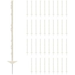 Wiesenfield Postes de valla para pasto - 103 cm - blancos - 40 unidades 10280543
