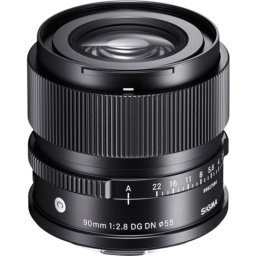 Teleobjetivo Sigma 90mm F2.8 DG DN Sony E, 9 hojas diafragma, 295g, filtro 55mm