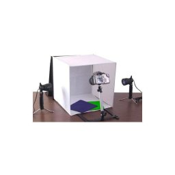 Kit de Iluminación Fotografía Ahel Kit Light Nomade 40cm portátil con cubo y focos halógenos