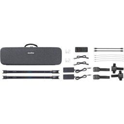 Unidad de flash Godox TL60 Kit 2 tubos LED RGB DMX 2700K-6500K batería integrada