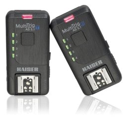 Kit disparador de flashes y cámaras Kaiser Kai7001 radio 120 m 7 canales TTL