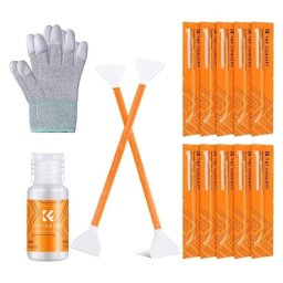 Kit de limpieza sensor cámara K&F Concept 24 mm con solución 20 ml y 10 bastoncillos