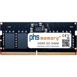 Memoria RAM PHS-memory SP607951 8GB 1x8GB DDR5 5600MHz SO-DIMM 262 pines