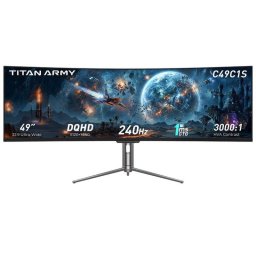 Monitor Titan Army C49C1S 49" Dual QHD 240Hz VA Curvo HDR400 FreeSync G-Sync Altura ajustable
