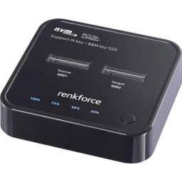 Caja PC Renkforce RF-TPCD-300 SSD M.2 Aluminio Negro con USB-C 4