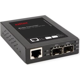 Convertidor Gigabit Roline con 2 slots Mini-GBIC y RJ45