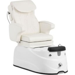 physa Sillón de pedicura eléctrico - con baño para pies - 105 W - 150 kg - blanco - masaje de espalda 10040727