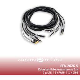 PANORAMA ANTENNAS PAA EFA-2026-5 - Antenas de cable para vehículos 4x LTE + 4x WiFi + 1x GPS