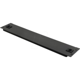 ROLINE 26300001 - 19" placa ciega, 2 U, RAL 9005 jet negro