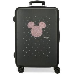 Disney Maleta mediana Mickey Studs con capacidad de 56L. Negro