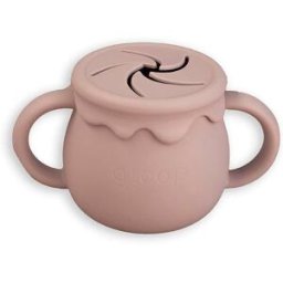 GLOOP! Vaso de silicona 3 en 1 Gloop. Rosa claro niño