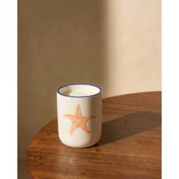 El Corte Inglés Vela en vaso Estrella de mar Summer Collection. Blanco