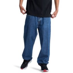 DC Shoes Pantalón Vaquero de corte recto de hombre Relaxed . (L) Azul