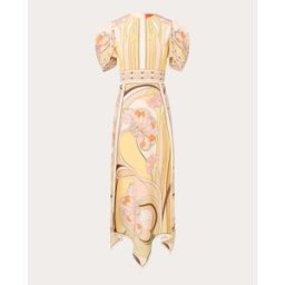 La Double J Vestido midi Cherie de seda. (S) Rosa